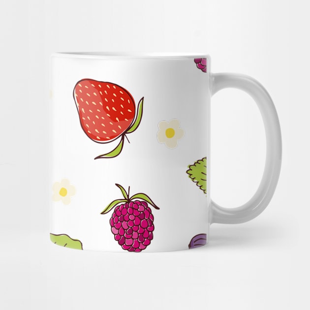 berry mix raspberry strawberry currant by LizaAdler